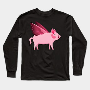 Flying Pig Long Sleeve T-Shirt